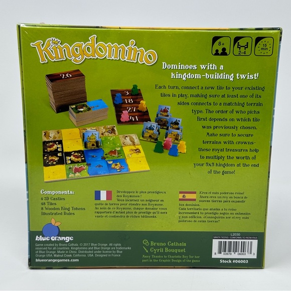 Blue Orange Games Kingdomino Award Winning Family Strategy Board Game Sealed - Picture 2 of 6